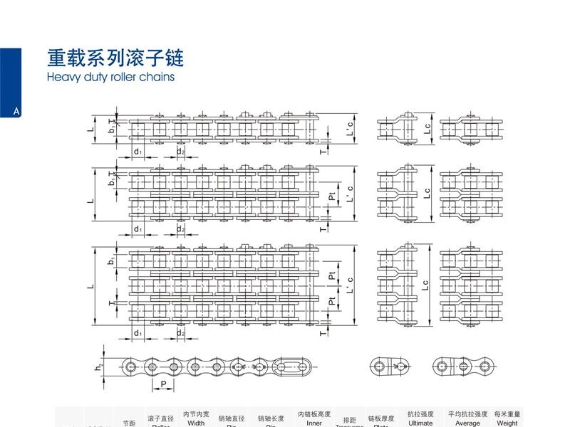 重载系列滚子链